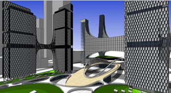 高新技術(shù)開發(fā)中心建筑方案 精致SU設(shè)計模型與技術(shù)開發(fā)融合